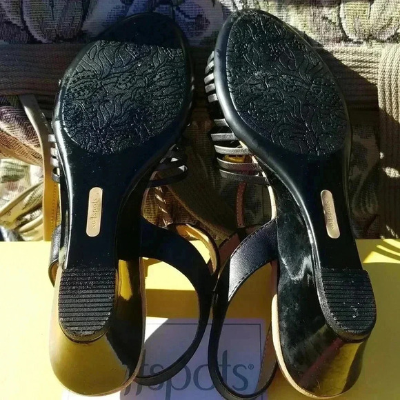 Softspots Vista low wedge blk/multi 7.5 leather upper - Picture 8 of 8